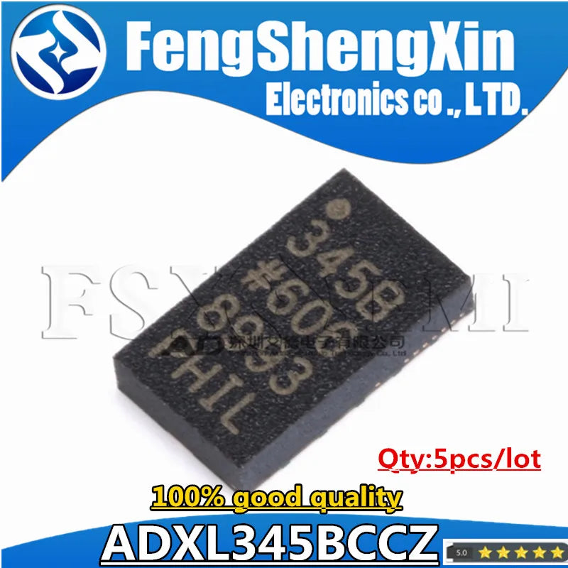 5pcs ADXL345BCCZ-RL7 345B LGA14 ADXL345 hips