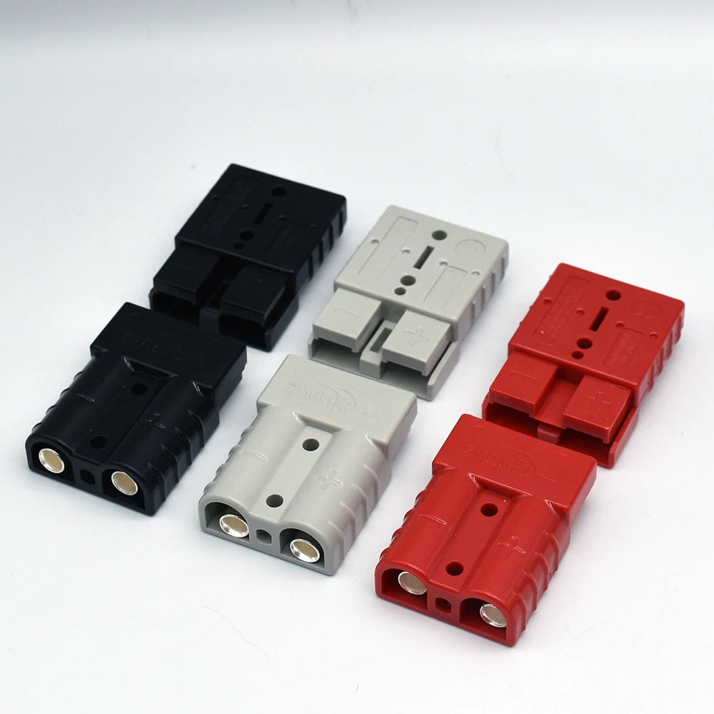 2PCS  50A 120A 175A 350A 600V Plug Cable Terminal Battery Power Connector Kit Quick Plug Battery Charging Connector