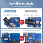 Compatible with Arduino Uno R3 Development Board ATmega328P Microcontroller Module Main Control Board Multicolor USB-B Cable
