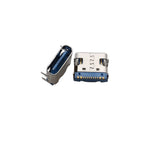 10Pcs Type C Jacks 16 Pin USB 3.1 Charging Dock Connectors 20V 5A USB-C  Female Sockets DIP PCB Mount Repair Port Type-C Adapter
