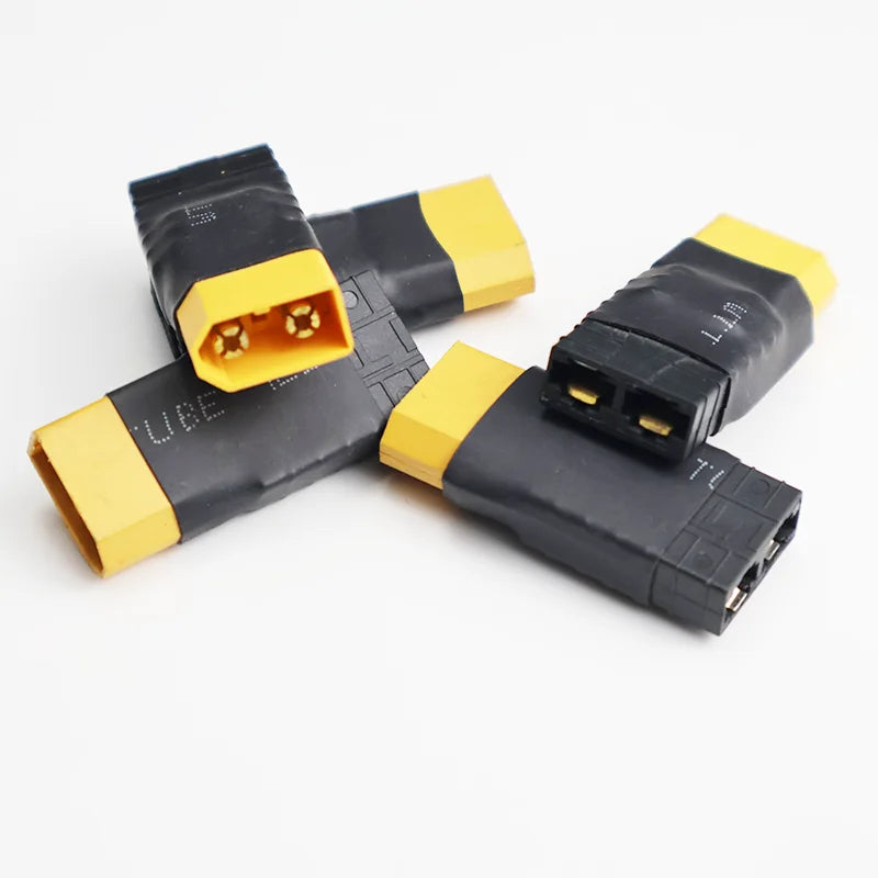 5Pcs Adapter XT60 To XT30 XT90 EC5 TRX T Female To Male Plug Deans Connectors Plug RC Helicopter Quadcopter Lipo Battery Control
