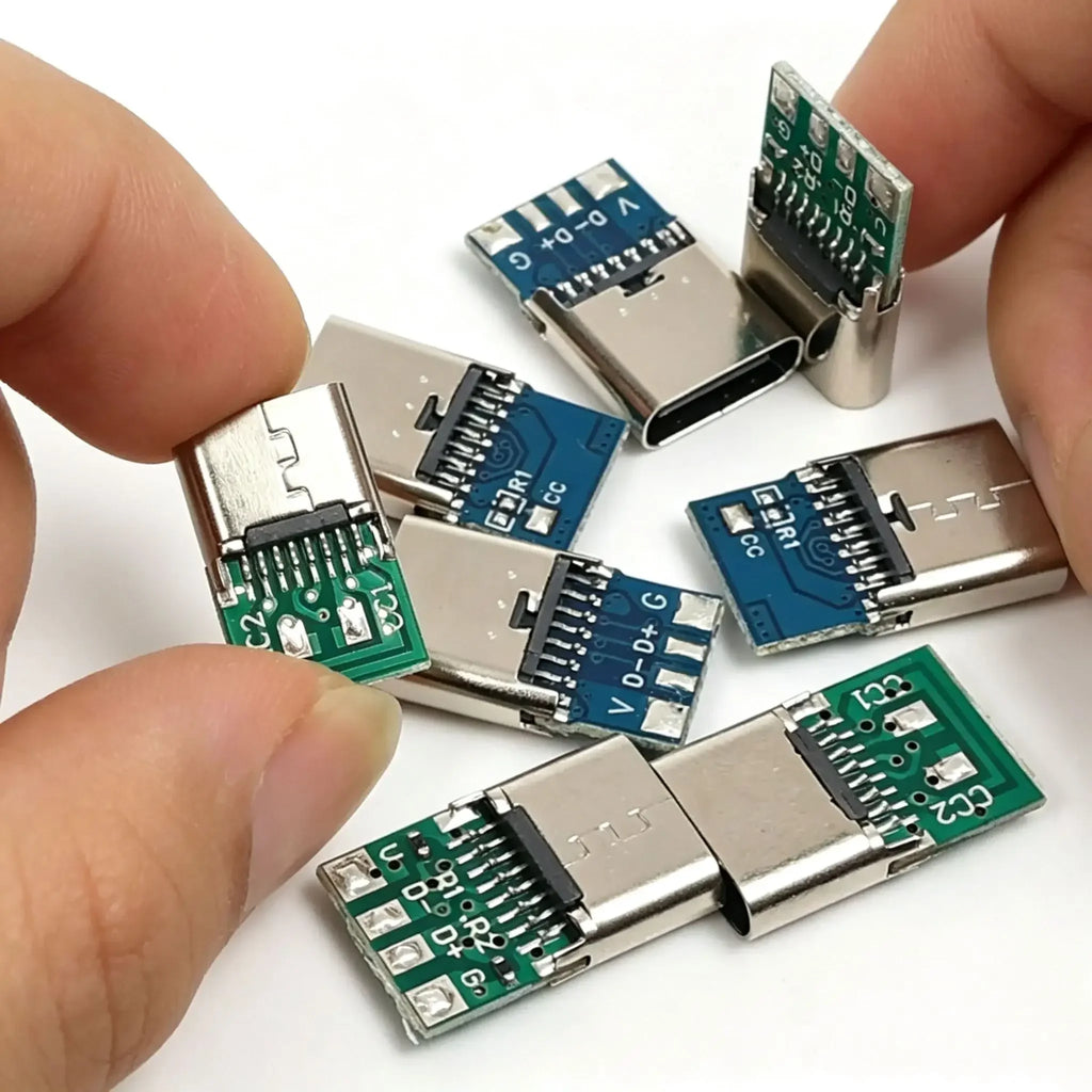 20-1pcs 5/6Pin Type C Female Connectors Usb Electric Terminals Welding DIY Data Cable Support PCB Board Jack Equipment Repair