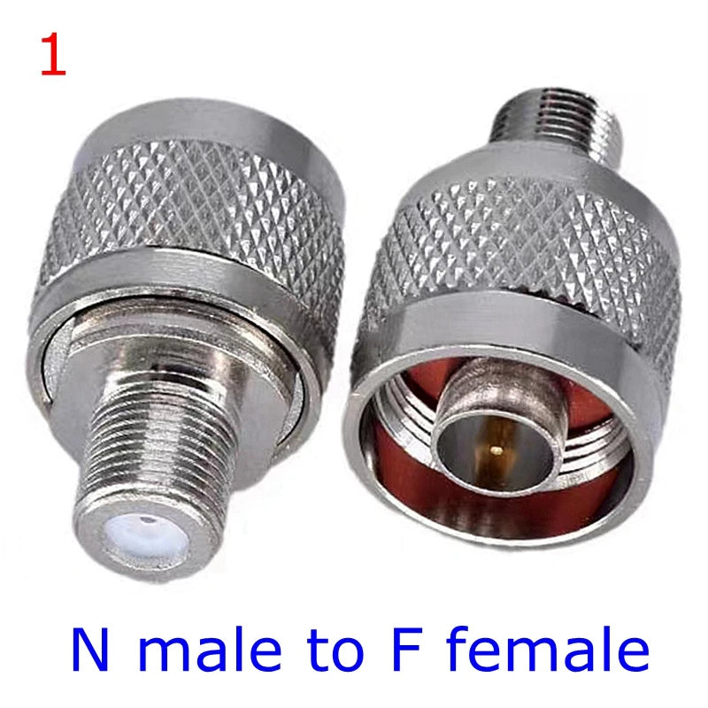 L16 N To F TV Male Female Straight Connector Adapter L16 N Male Female To F TV Male Female Imperial Coax Converter Brass Copper