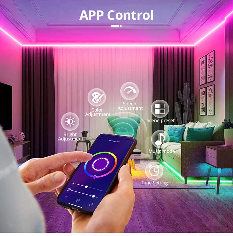 DC12V 1M 2M 3M 4M 5M RGB Neon LED Strip Ligts with Zigbee 3.0 Smart Wifi Controller Tuya Switch Home Decoration Silica Gel -EU