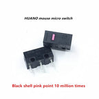 New Authentic HUANO mouse micro switch button white yellow blue pink green dot blue shell white dot General 3-pin switch