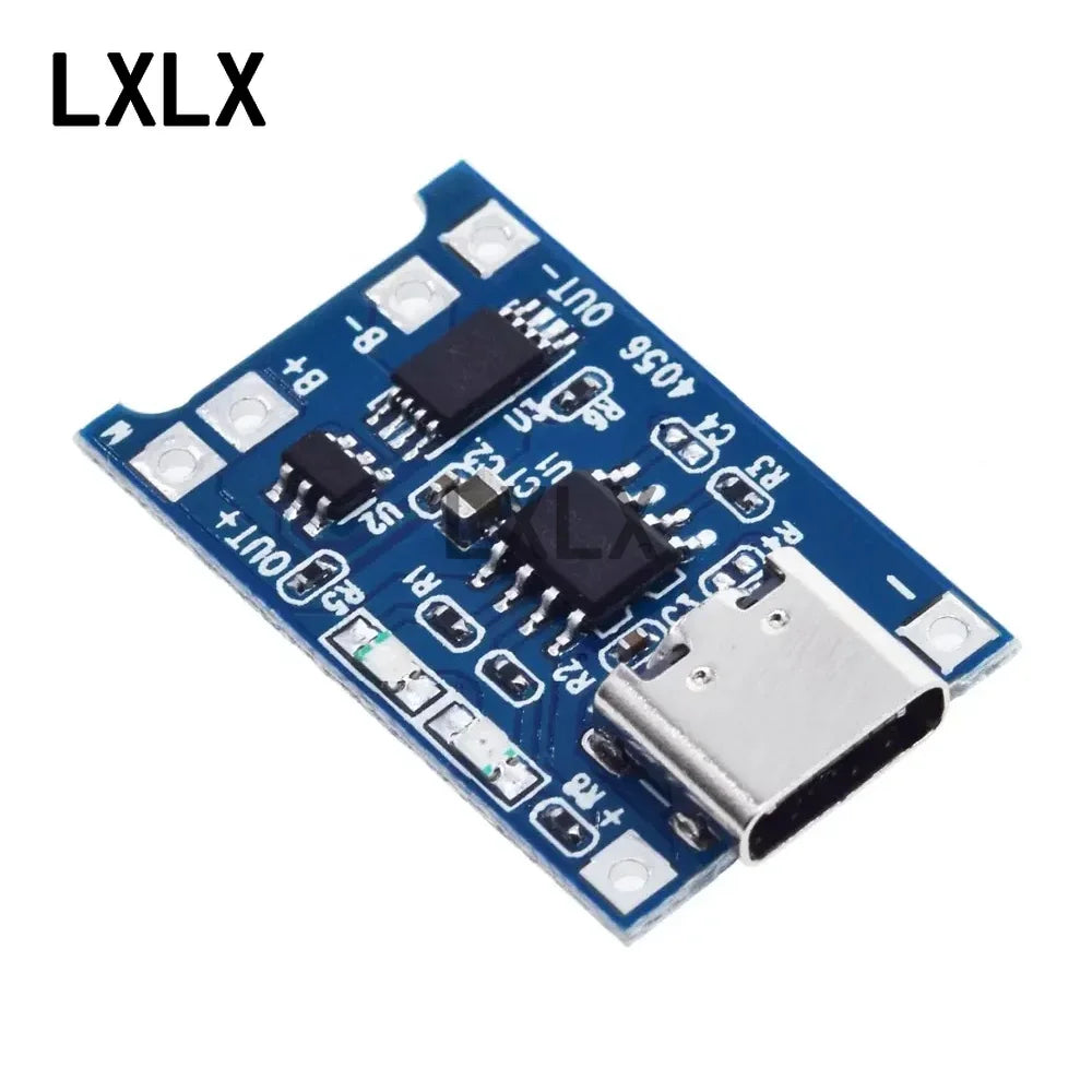 10Pcs TP4056 5V1A TYPE-C Micro USB MINI 18650 Li-ion Battery Charging Board Charging Module with Protection Dual Function