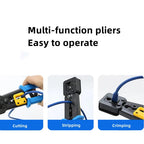 Crimping Pass Through RJ45 6P 8P Cat5 Cat5e Cat6 Pliers Crimp Net Work Tool Multifunction Crimper End-Pass-Through Connectors