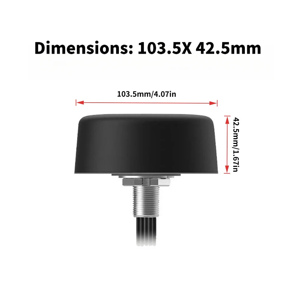 Quectel Multi-Band High-Gain 5G/GNSS Positioning 5-in-1 Combination Antenna 4G LTE MIMO GPS Dual-Band Antenna SMA 300mm Cable