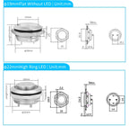12mm 16mm 19mm 22mm Ultra-short Style Microtravel Stainless Steel Push Button Switch Led Lamp Self-reset/Momentary Normal Open