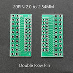 1piece 1.27mm 2.0mm 2.54mm Pitch Transfer Plate Converter Single Double Row Pin PCB Adapter Board