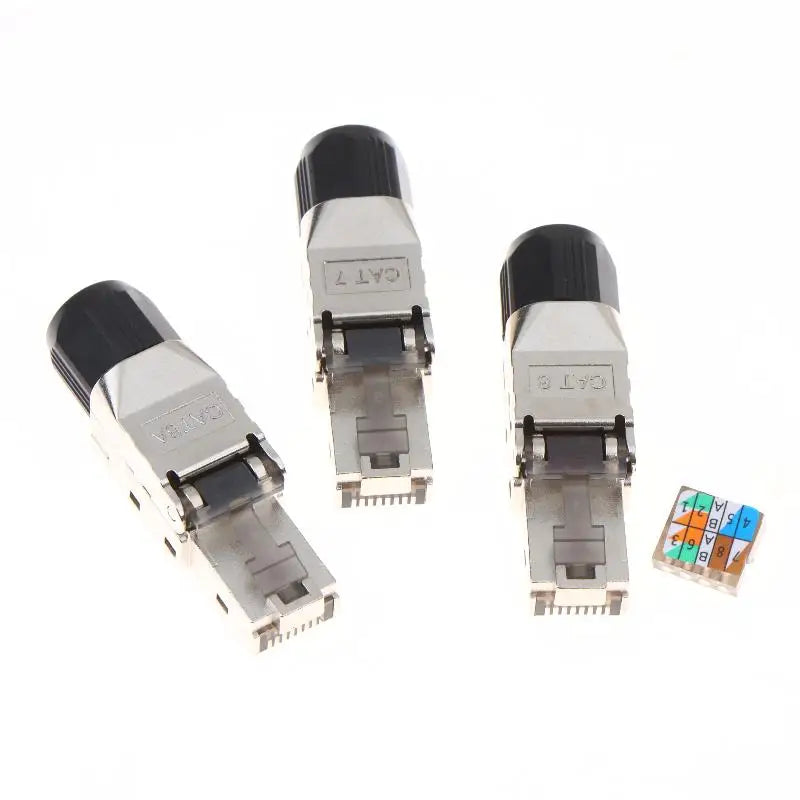 New New 1Pc RJ45 Cat8 Cat7 Cat6A Connector Shielded Toolless Modular Termination Plug 2000MHz 40G LAN Cable For 22AWG-24AWG