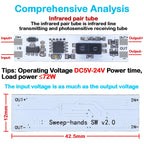 Short Distance PIR Motion Scan Sweep Hand Sensor Touch Switch Capacitive Sensor Module V2.0 5V-24V 3A LED Dimming Control Lamps