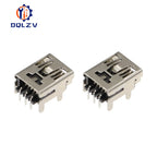 Mini USB Type B 5Pin Female Socket Right Angle DIP Jack Connector Dip