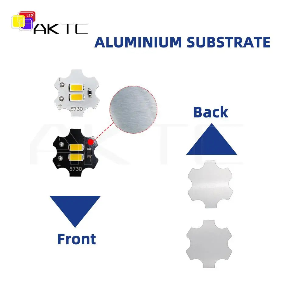 1-20 Pcs Mini LED Light Board DC 5V 1W SMD5730 3000K Warm/White 6000K 20mm Aluminum Plate Lamp Beads and USB Switch Cable On/Off