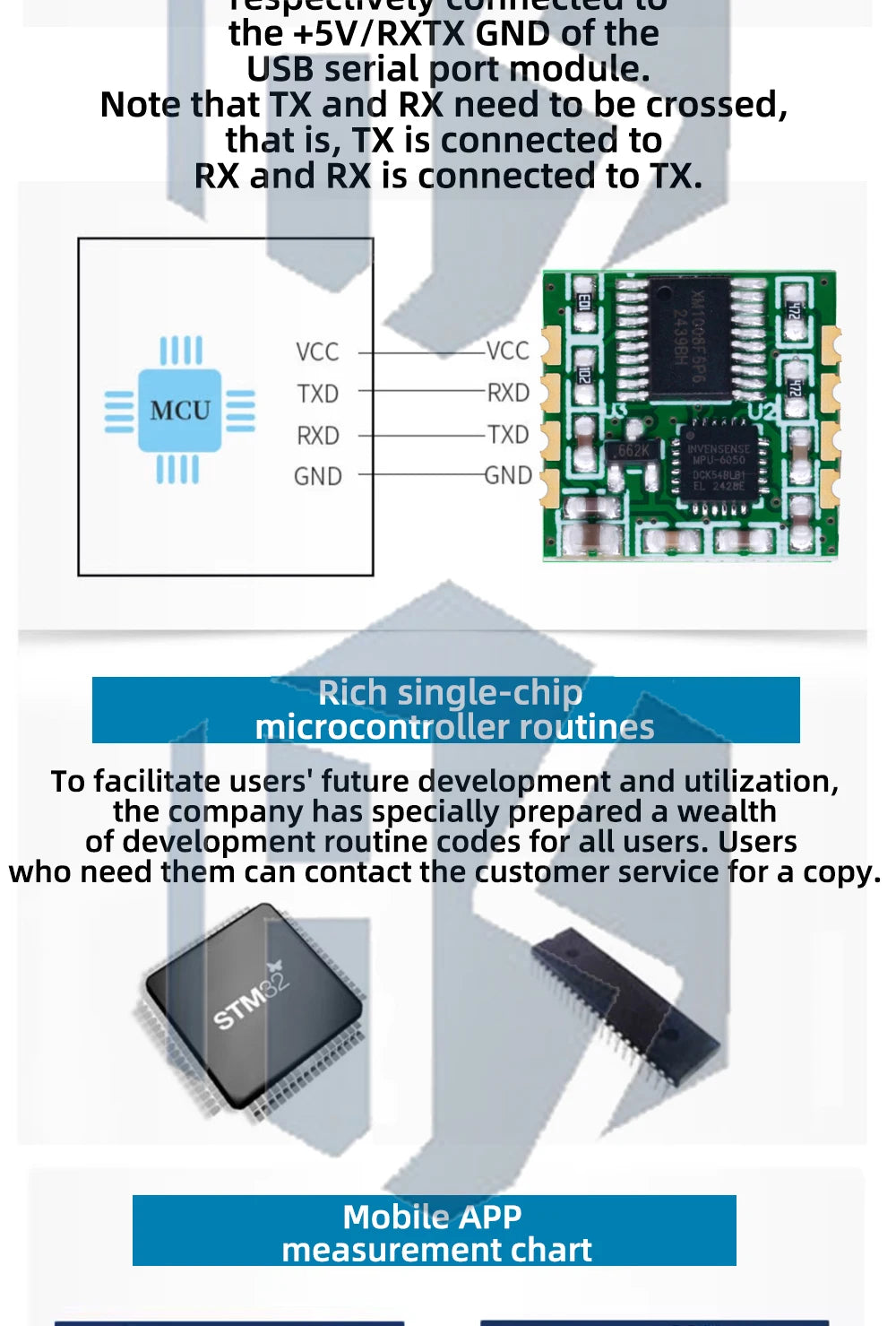 MPU6050 (6-Axis) & MPU9250 (9-Axis) Sensor Modules: Accel/Gyro with I2C/TTL Serial for Arduino
