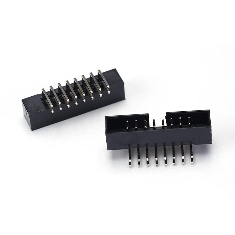 10Pcs IDC Box Headers PCB Connector 1.27mm 2.0mm 2.54mm Pitch Double Row DC3 Male Socket Straight Idc Headers for Electronics