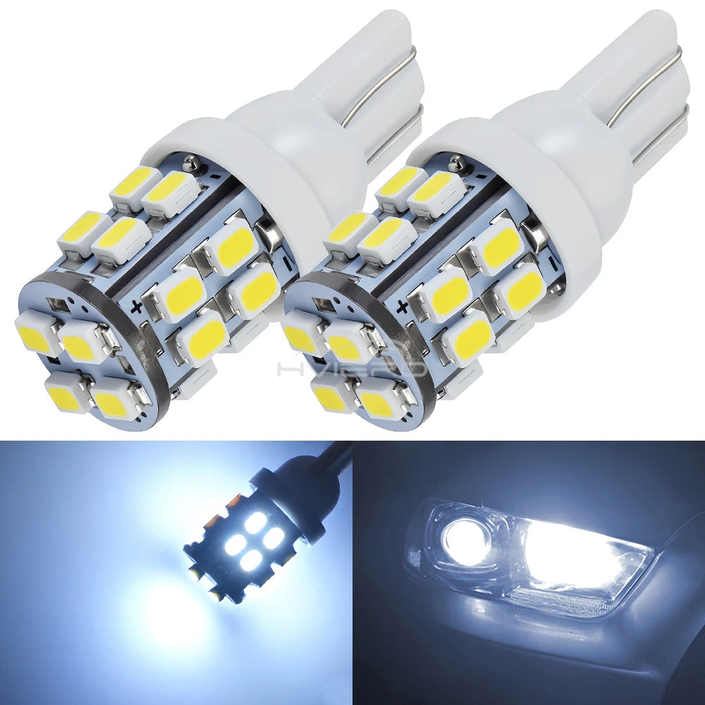 2/10 T10 1206 20SMD 20 Led White Car Wedge Light W5W 194 168 Auto Vehicle License Plate Clearance Lamp Reading Truck Bulb DC 12V
