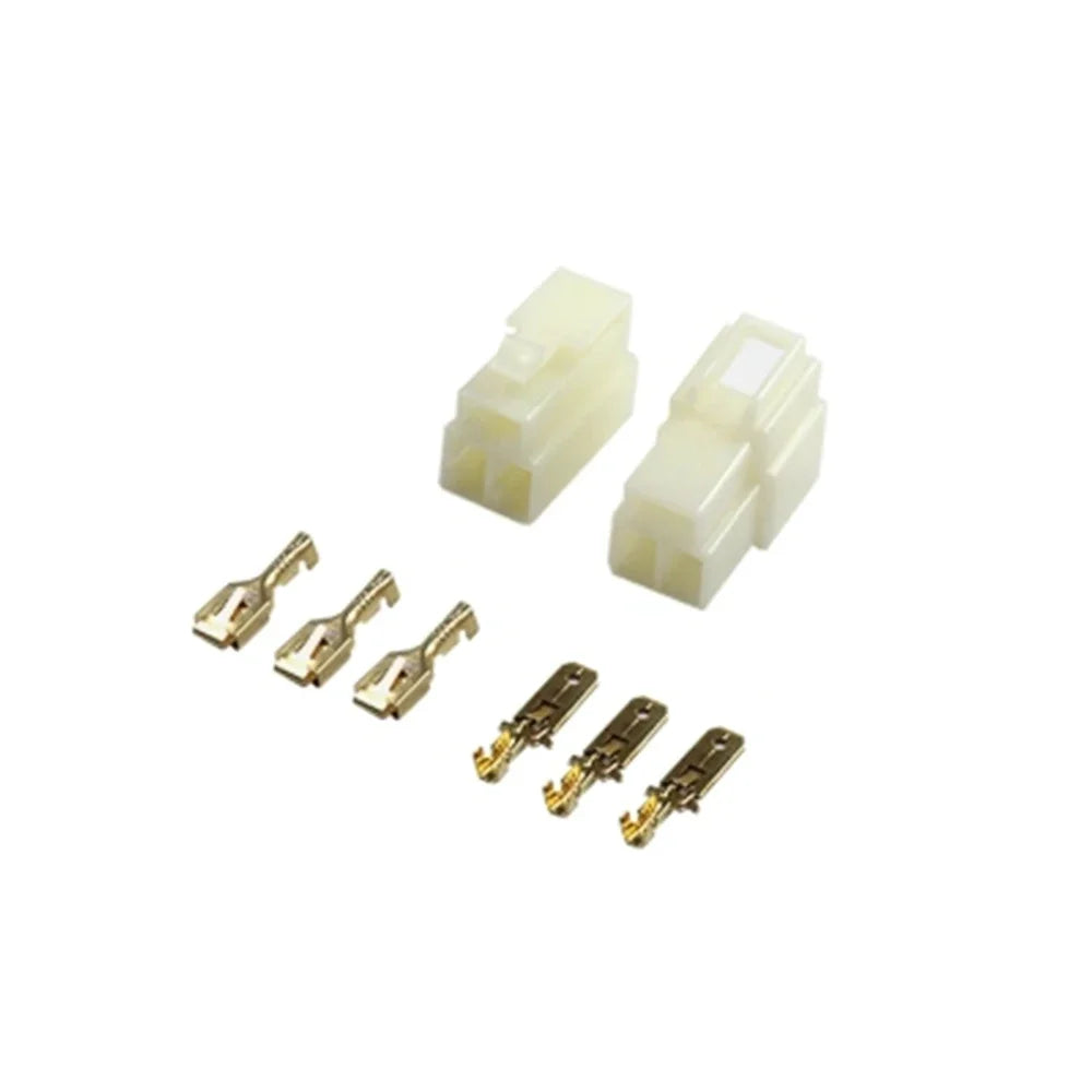 1/5Sest 6.3mm Multi Pin Auto Wire Connector 1/2/3/4/6/9Pin Male Female Terminal Plug for Car Electric Bike