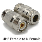 PL259 SO239 UHF Jack to N Type Plug Male / Female Coaxial Connector RF Radio Coax Adapter Kit Straight Low Loss Converter Copper