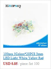 1Reel 4000pcs 0603 SMD LED  light  Yellow Red  Green Blue White new and
