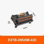 ENMG Direct Insertion 8A 300V DB9 Serial Terminal Block 9 pole 15db25 37 44 50 78 pin male female terminal block rail type D-SUB