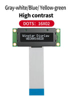 COG Small Size 1602 LCD Module WS0012 16*2 1602 Panel 6800 8080 SPI 16x2 Character OLED Screen Display