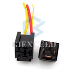 80A 12v-60v 4 Pins DC AMP SPDT Car Relays with Socket Universal Car AC Assembly Automobile Relay Waterproof
