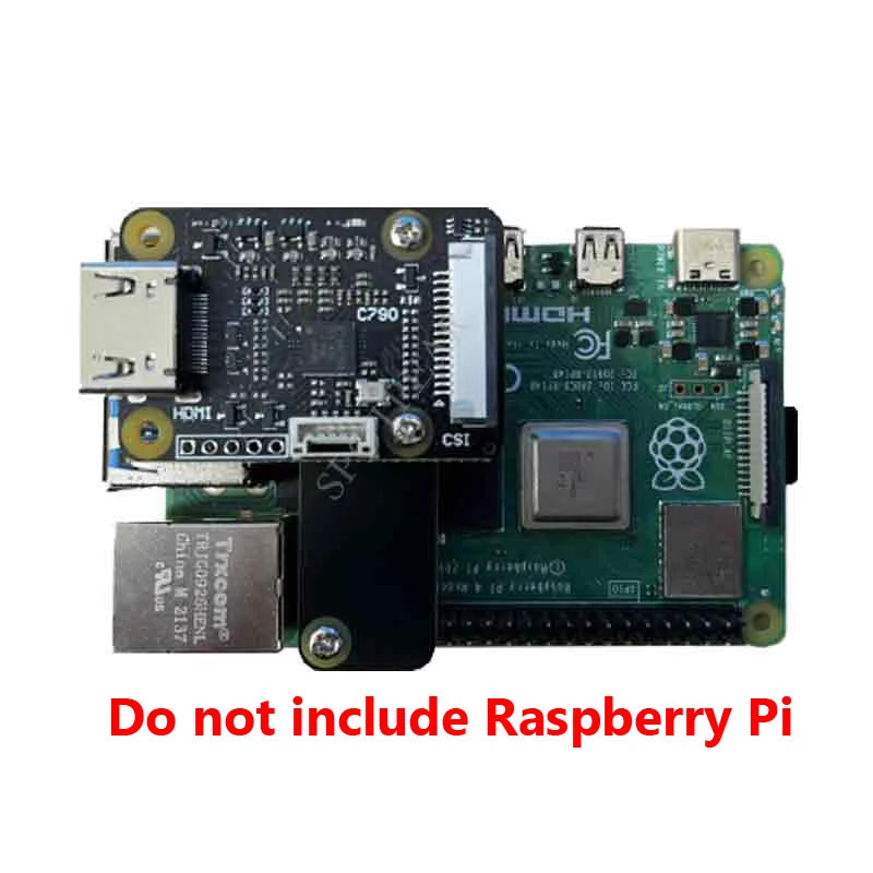 Raspberry Pi Camera Adapter HDMI to CSI-2 Board C790 HDMI IN 1080p25fp for Pi5 / ZERO / 3B/ 3 B+/4B/CM3/CM4 Support Audio