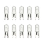 10pcs/lot G9 220-240V 40W Portable Warm White Halogen Bulb Light Lamp 3000-3500K Globe 230V Capsule Clear Bulbs