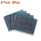 5/10Pcs Prototype BoardsBlue Circuit Perfboard 3x7cm 4x6cm 5x7cm 7x9cm Double Sided Circuit Boards DIY Electronic Kit  PCB New