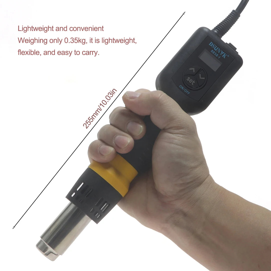 Anti-static Portable Heat Gun 750W Hot Air Gun Portable Digital Adjustable Temperature Heat Air Desoldering Gun For Phone Repair
