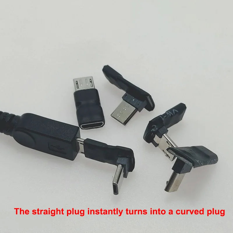 Micro USB Verlängerung Kabel Super Speed Android Elbow Erweiterung Männlichen Zu Weiblichen Daten Sync USB 2,0 Extender Kabel Ve