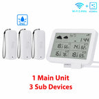 Tuya WiFi Weather Station RF433 IP65 Waterproof Outdoor Temperature Humidity Sensor Thermometer Hygrometer 2-9 Sub Devices