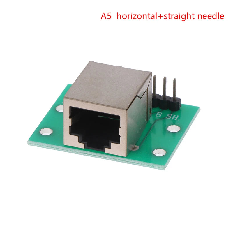 1Pc RJ45 Adapter Board To XH2.54 Modular Ethernet Connector Adapter Network Interface + Breakout Board + Pin Header