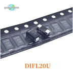 20PCS D1FL20U screen printed 2U DO-214AC SMA diode ultra fast recovery rectifier tube