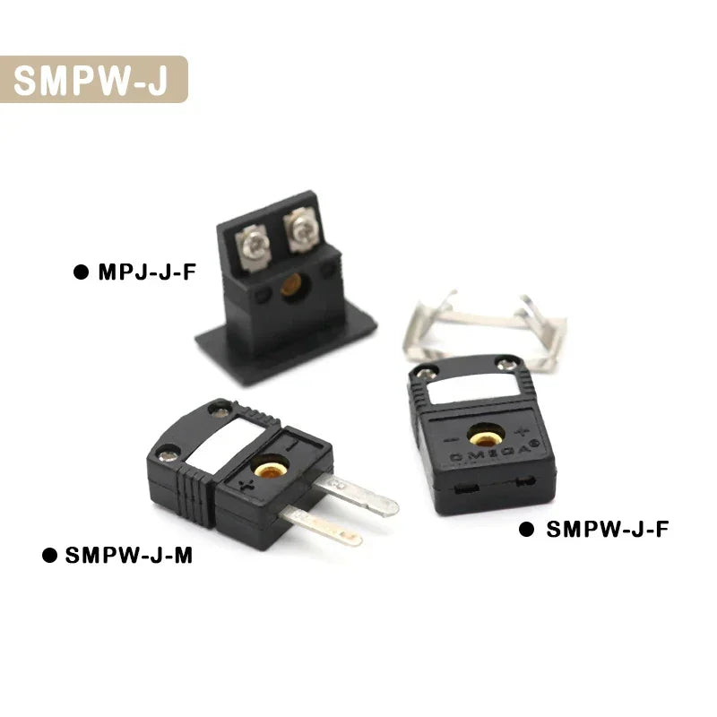 1~100pcs Thermocouple Miniature Socket & Plug Connector K/T/J/E Type Panel Mount Thermocouple Plugs and Sockets Sensor