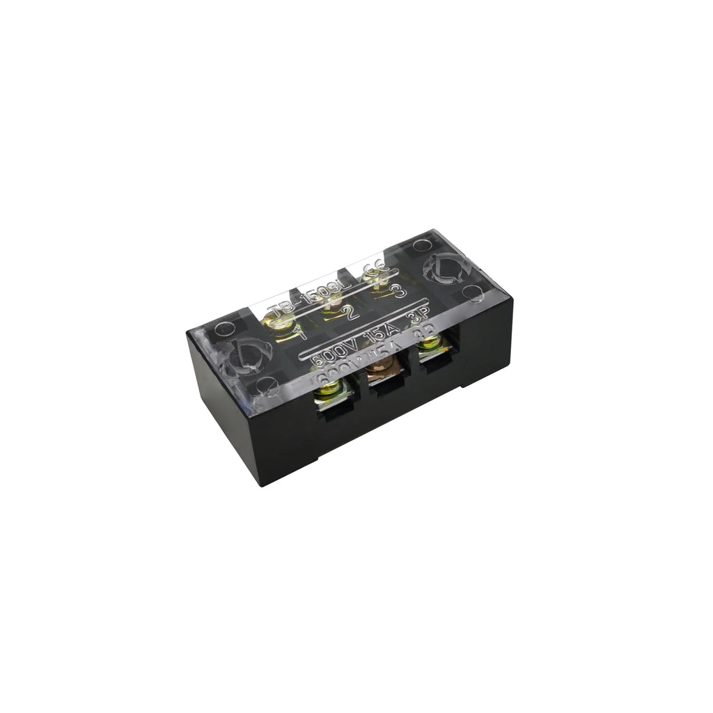 1Pcs Dual Row Barrier Screw Terminal Block Strip Wire Connector 600V 15A 3/4/6/8/10/12/15/20 Positions Optional