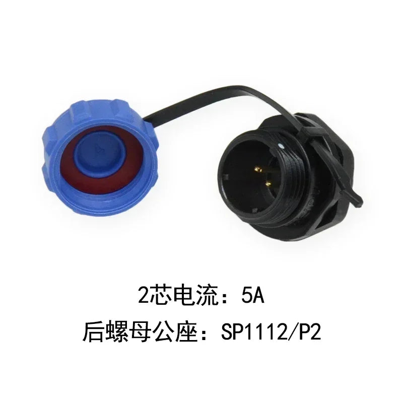 WEIPU IP67 SP1110/S SP1112/P  Female Plug Male Socket 2 3 4 5Pin Waterproof  Aviation Connector Power Adapter Charger SP11