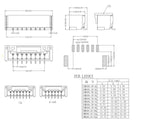 20PCS  1.25 1.25mm with lock Connector Socket Pin Header Vertical Horizontal JST Housing terminal  2P 3P 4P 5P 6P 7P 8P 9P 10PIN