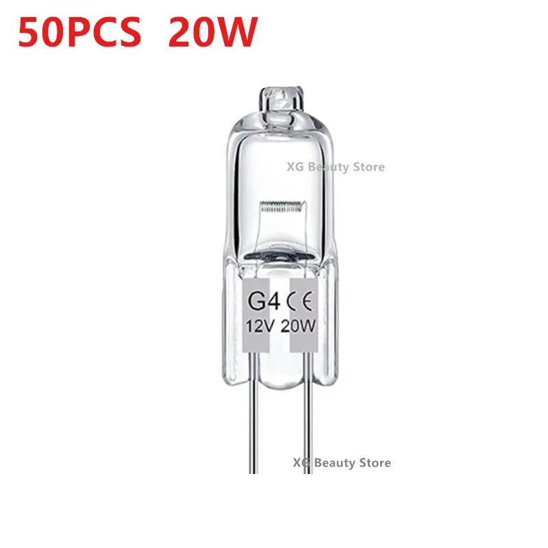 10/50/100PCS G4 12V 10W 20W LED Lamp Bulbs Eco Halogen Light Bulbs Capsule Inserted Beads Crystal Lamp Halogen Bulb Wholesale