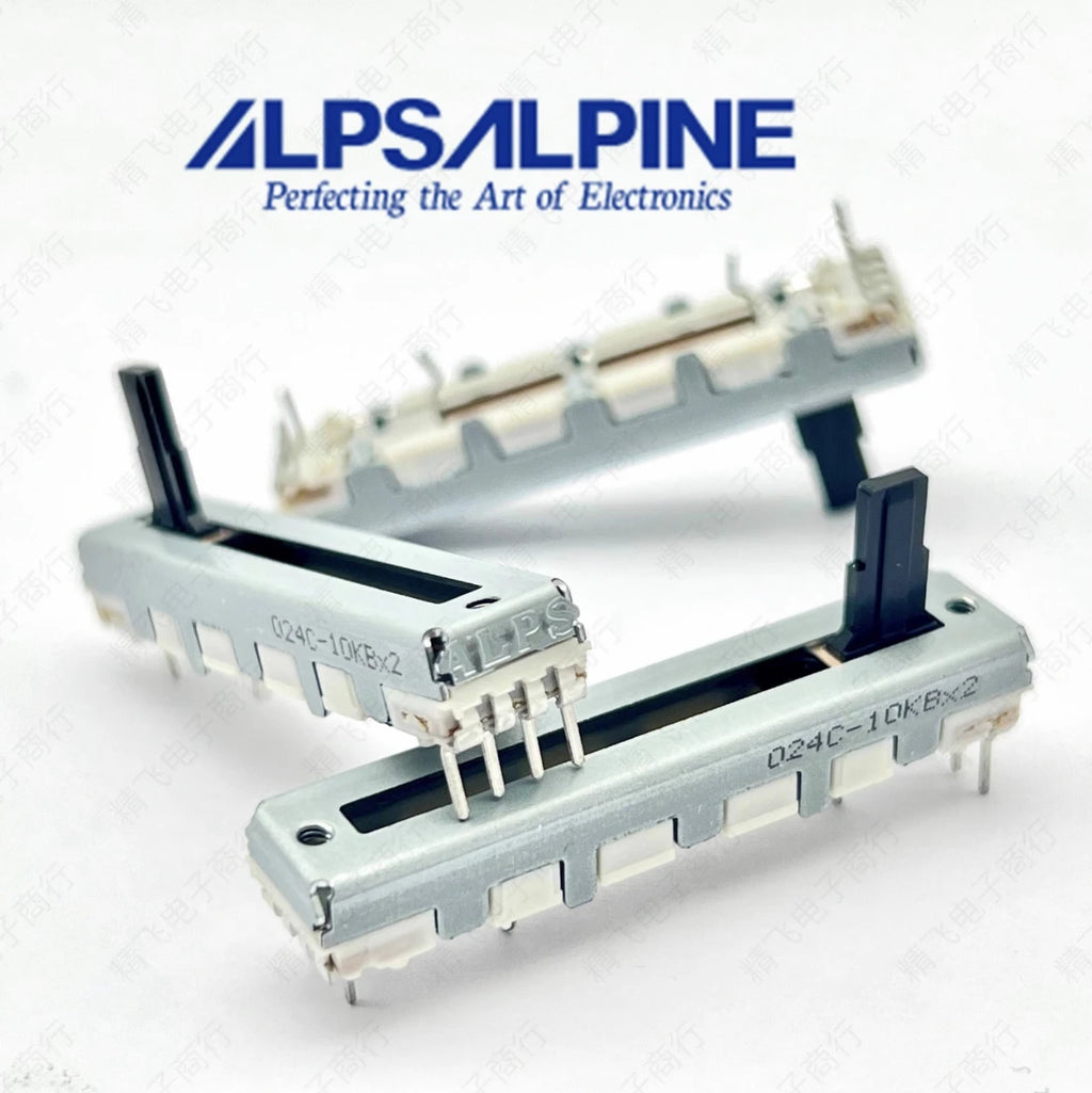 1 pcs Original Alps Alps 4.5cm sliding potentiometer duplex b10k * 2-axis 10mm mixer push