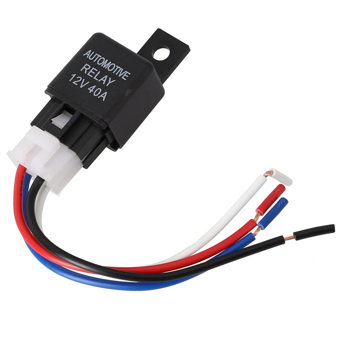 Reliable 12V 40A Car Automotive Relay 4 Pin SPST Contact Type Suitable For Strobe Lights Fog Lights Car Alarms And More
