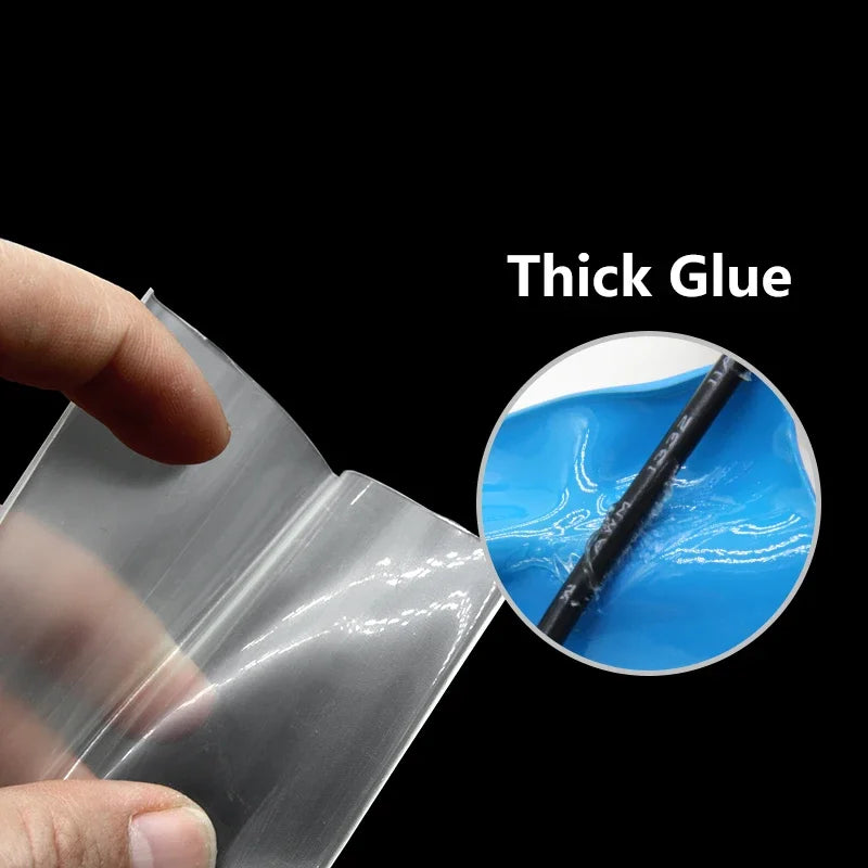 1M~100M Clear 4:1 Heat Shrink Tube with Glue Diameter 4 6 8 10.5 12 16 20 24 40 52mm Adhesive Sleeve Wrap Heat-shrinkable Sheath
