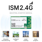 ▶○【On Sale】 E280-2G4T12S 2.4G LoRa Wireless Module SX1280 12dBm UART Support LoRa FLRC GFSK Long Distance 3Km Transceiver