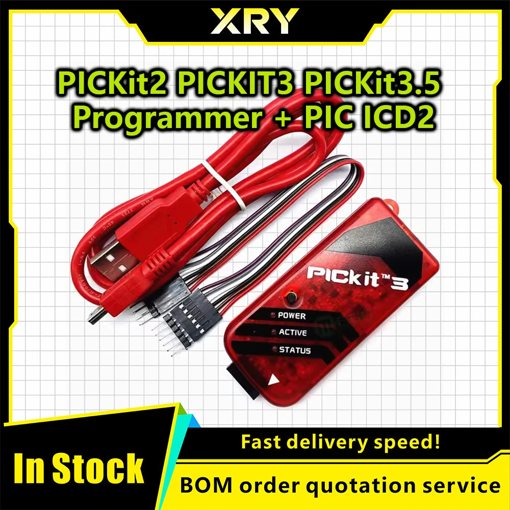 Programador PICKit2 PICKIT3 PICKit3.5 + PIC ICD2 PICKit 2 PICKIT 3 PICKIT 3,5 Adaptador de programación Asiento de programador u