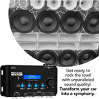 Pro Digital Signal Processor 2.4S DSP Crossover Equalizer 15-Band Graphic EQ 12 Presets 2 Input 4 Output