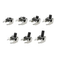 20Pcs 6x6 Tactile Tact Push Button PCB Momentary Self-reset Switch 4Pin Right Angle With stent 6*6*4.3/5/6/7/8/9/10/11/12/13mm