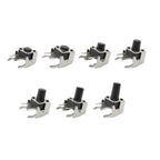 20Pcs 6x6 Tactile Tact Push Button PCB Momentary Self-reset Switch 4Pin Right Angle With stent 6*6*4.3/5/6/7/8/9/10/11/12/13mm
