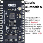 Upgraded ESP32 Development Board with USB-C Port, Equipped ESP32-D0WD-V3 Chip and 4MB Flash, 2.4GHz WiFi + BLE & Classic Bluetoo