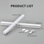 Motion Sensor Night Lights Wireless LED Lamp USB Rechargeable Magnetic For Wardrobe Room Closet Kitchen Aisle Lighting Detector